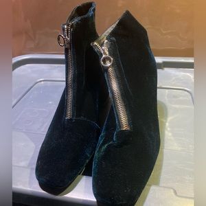 Beautiful sapphire blue booties